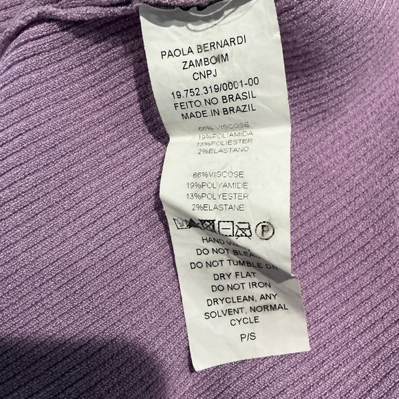 Purple Sleeveless Crop Tank Top Size Small - Picture 4 of 4